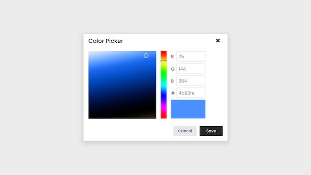 color picker User interface