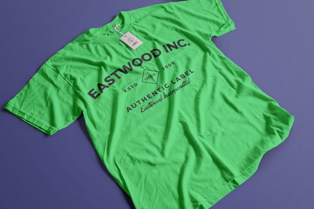 Color tshirt mockup 