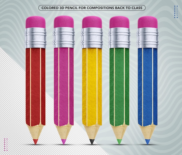 Colored pencils for back to school