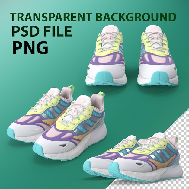 Colored Sneakers PNG