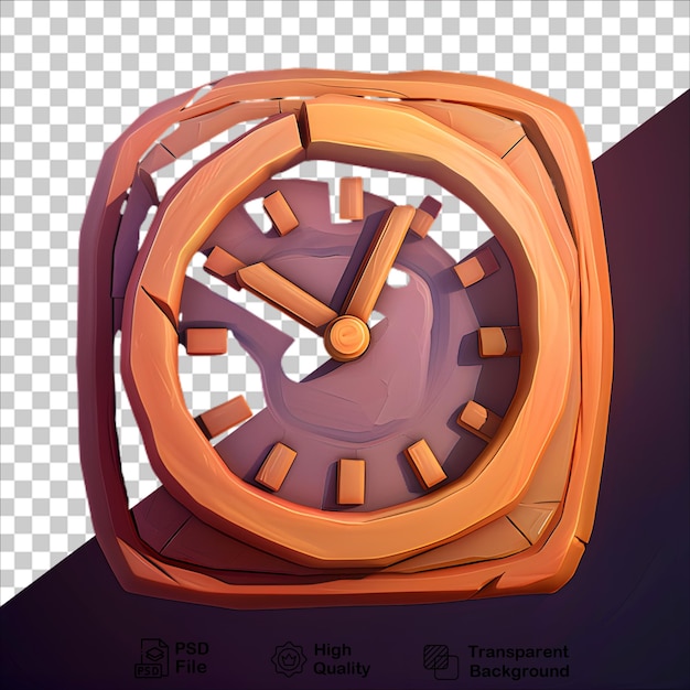 Colorful 3D Cartoon Alarm Clock Illustration