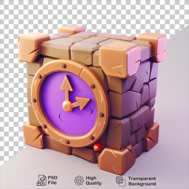 Colorful 3D Cartoon Alarm Clock Illustration