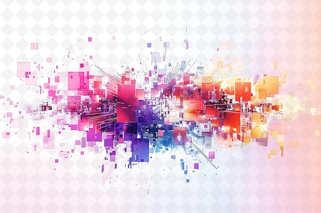 PSD a colorful abstract background with a lot of different colored squares