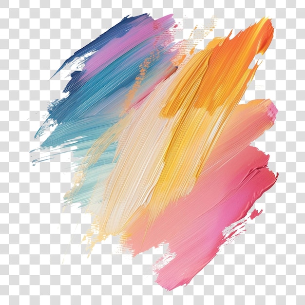 PSD colorful abstract paint brushstrokes