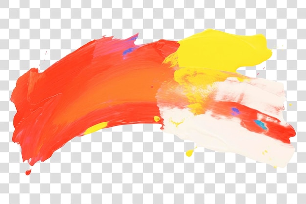 PSD colorful abstract paint stroke