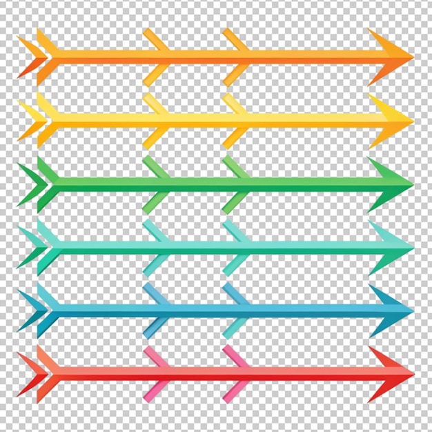 PSD colorful arrows