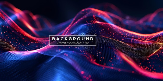 PSD a colorful background with a black and red design on the front