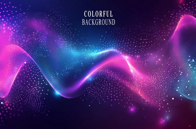 PSD a colorful background with a purple and blue swirl and the words beautiful on it