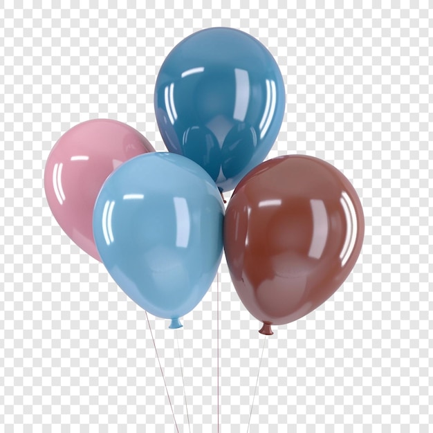 Colorful Balloons Floating