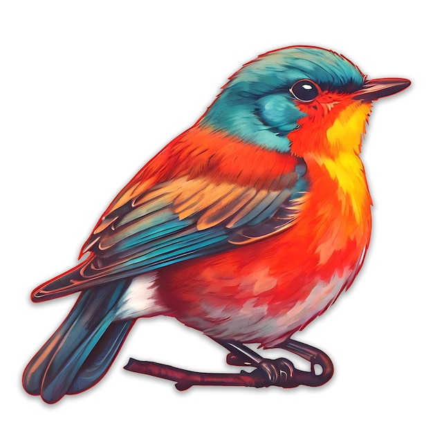 Colorful bird Icon design