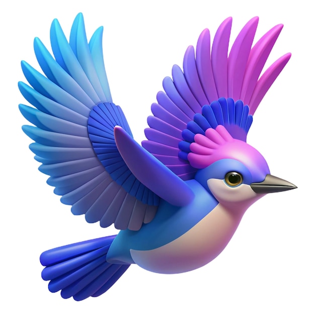 a colorful bird with a purple blue and pink beak