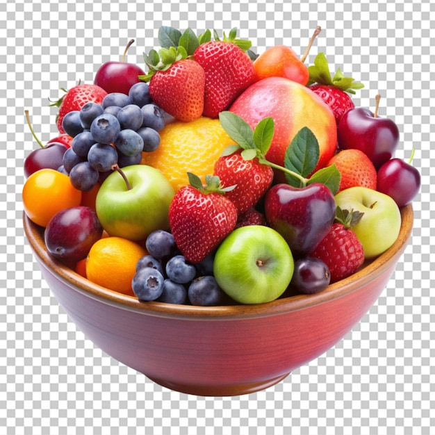 PSD a colorful bowl of fruits