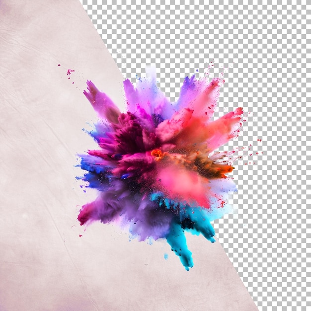 colorful burst Isolated on transparent background png