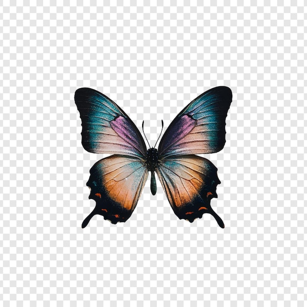 a colorful butterfly with a black background