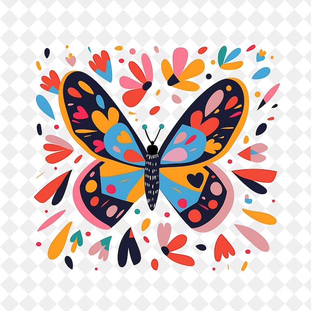 a colorful butterfly with the words butterfly on it