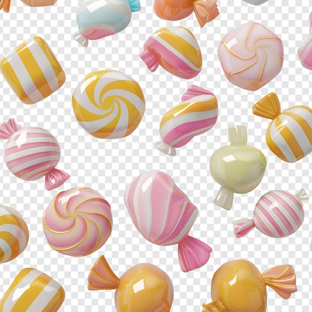 PSD colorful candies pattern