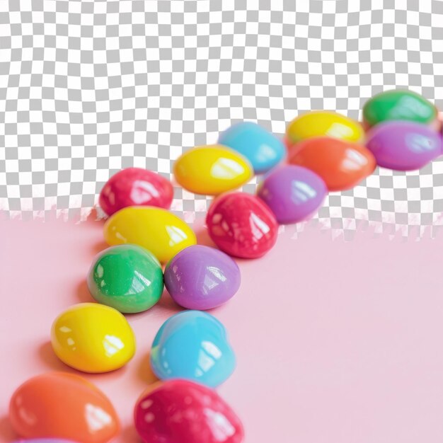 PSD a colorful candy item with the letter p on it