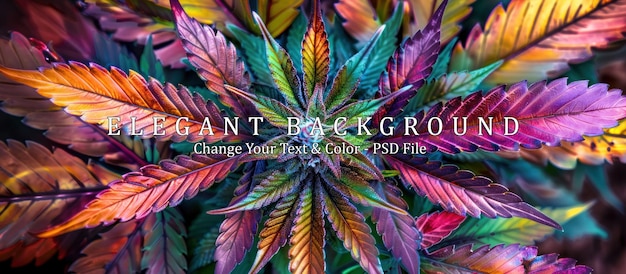 Colorful Cannabis Plant