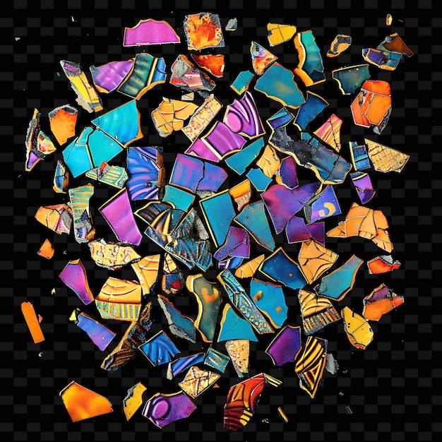 a colorful circle of butterflies is surrounded by a black background