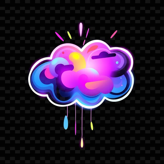 a colorful cloud with the word rain on it