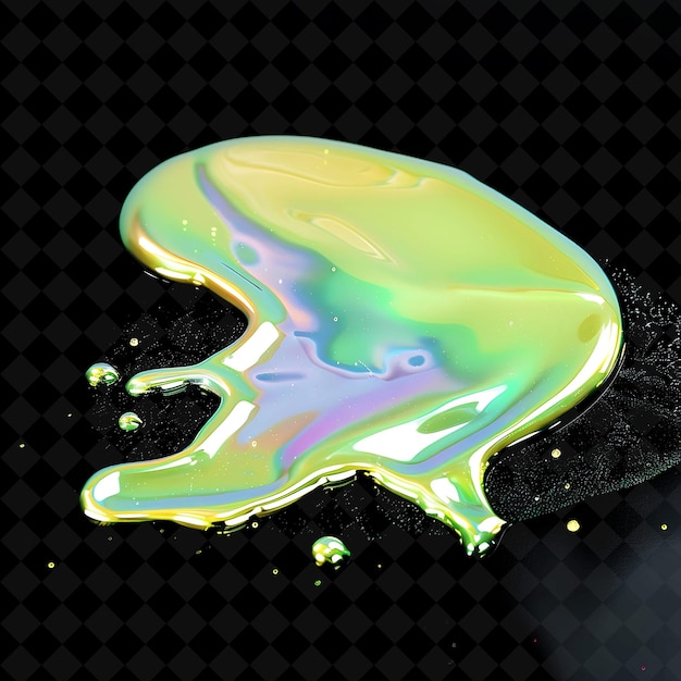 PSD a colorful colorful green and yellow colored liquid with a green and yellow speckled surface