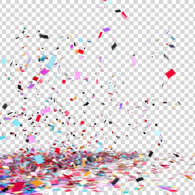 PSD colorful confetti background