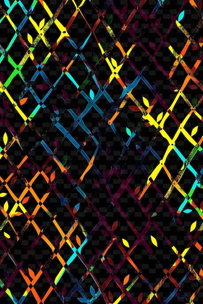 PSD a colorful design on a black background with a colorful pattern