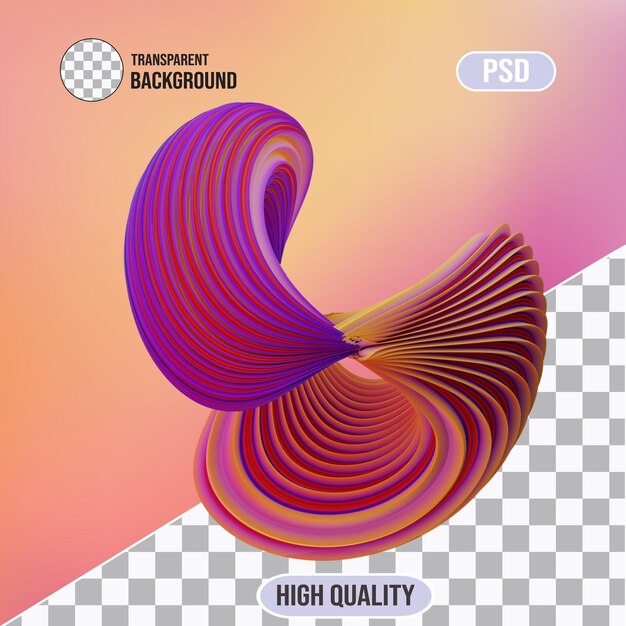 PSD a colorful design of a high quality logo with a purple and orange background