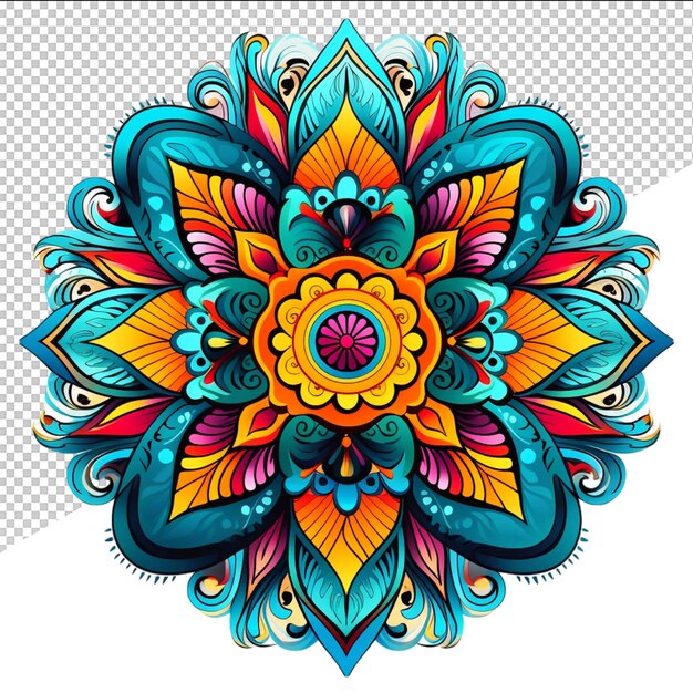 a colorful design with a design that says flower