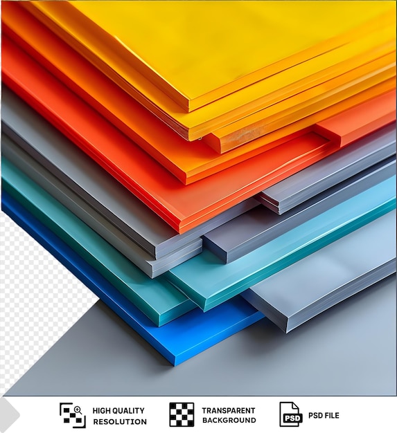 PSD colorful diagonal layers mockup psd