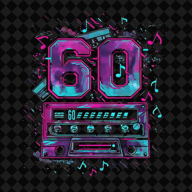 a colorful digital illustration of the number 50