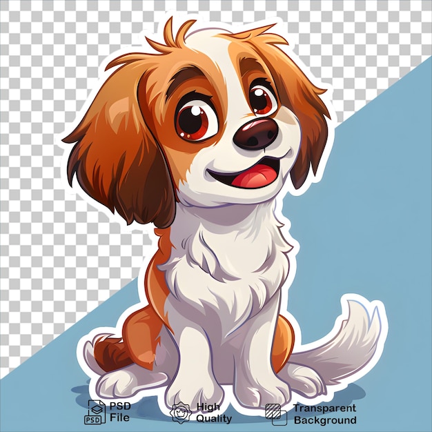 Colorful Dog Cartoon Sticker Image