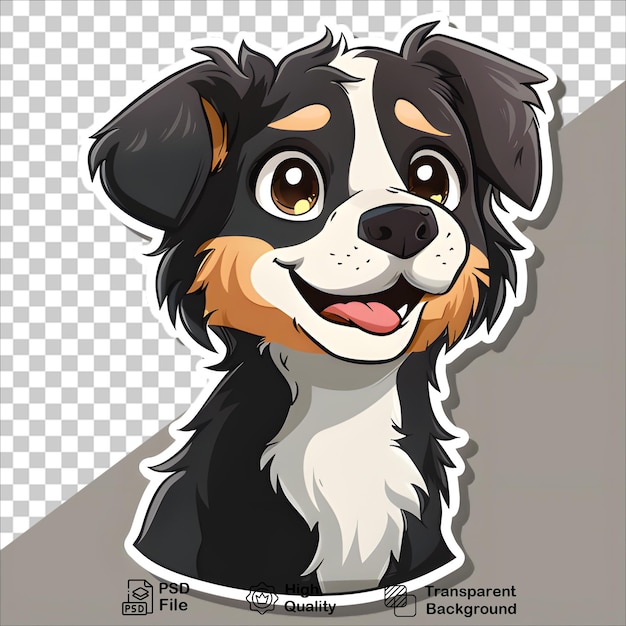 Colorful Dog Cartoon Sticker Image