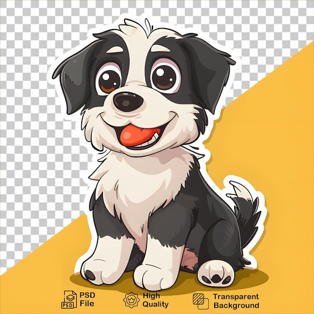 Colorful Dog Cartoon Sticker Image