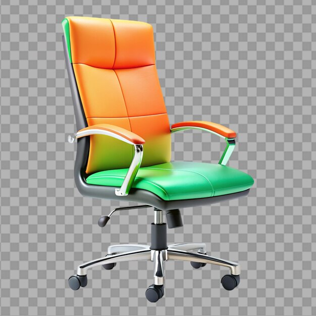 Colorful ergonomic office chair with chrome base