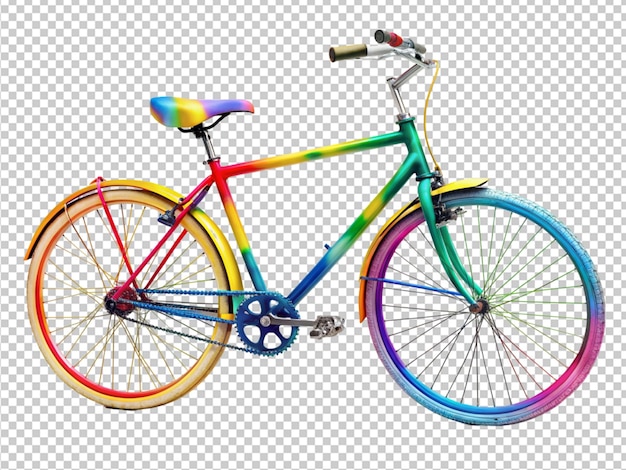 colorful fast bike