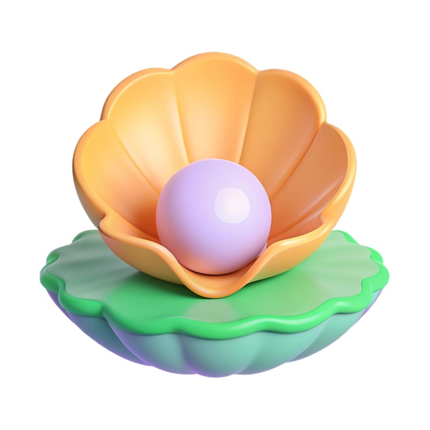 PSD a colorful flower vase with a purple egg on top of it