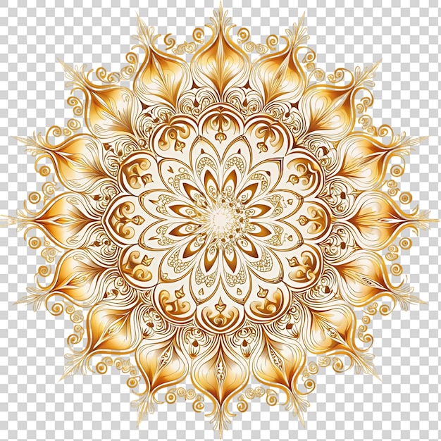 A colorful flower with a sun in the center on transparent background