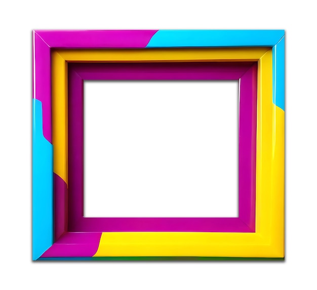 colorful frame with a colorful pattern