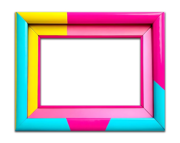 colorful frame with a square frame