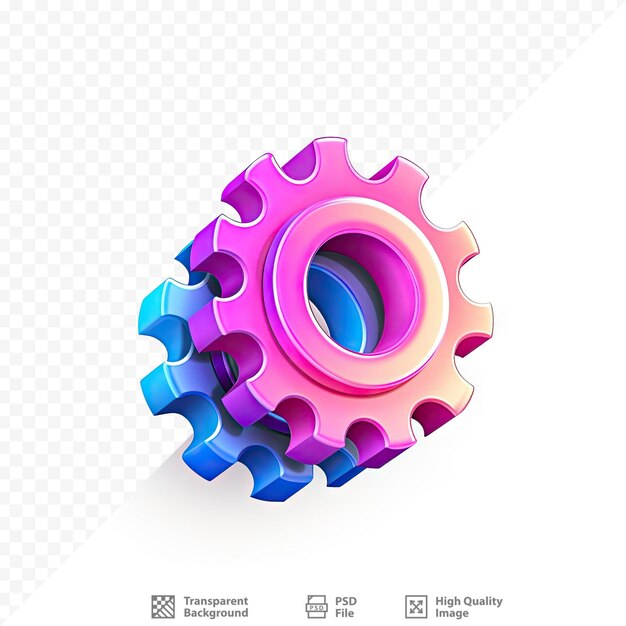 a colorful gear that is made by the company of gears.