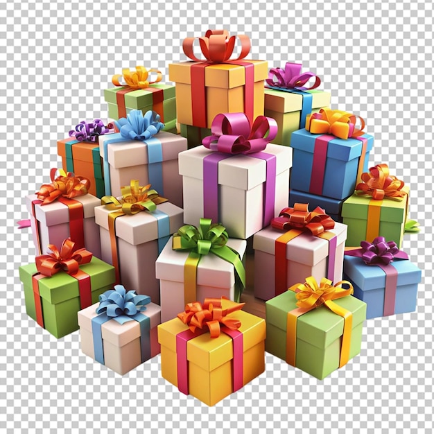 A Colorful gift boxes