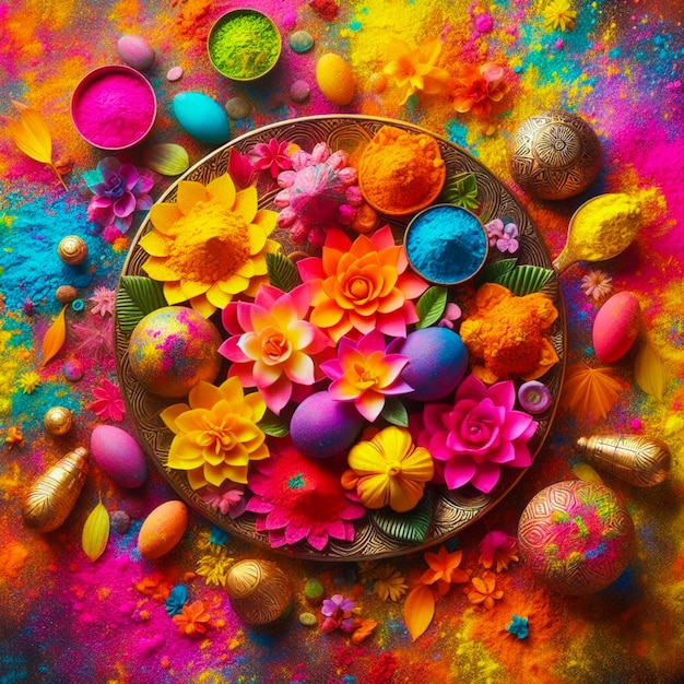 colorful Happy Holi festival