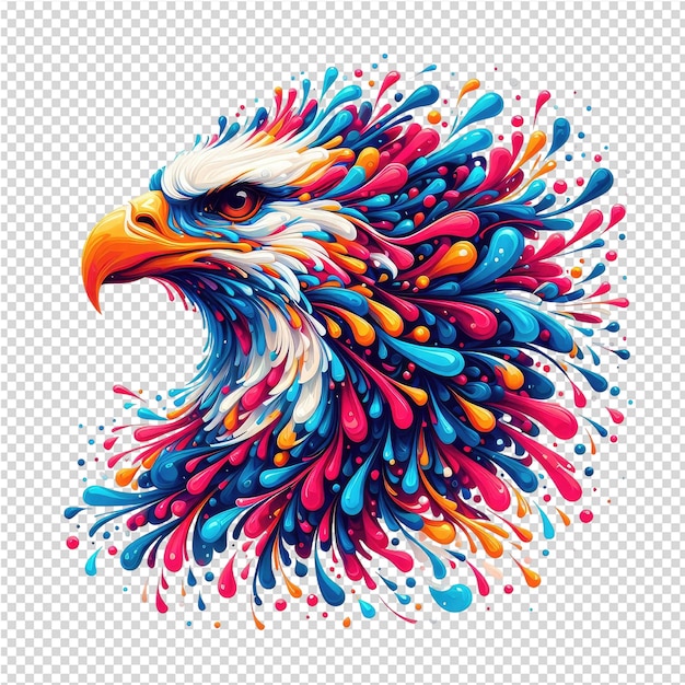 a colorful illustration of an eagle with the words quot wild quot on it