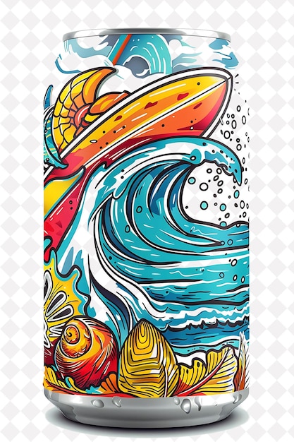 a colorful illustration of a fish on a surfboard with the words quot fish quot on it