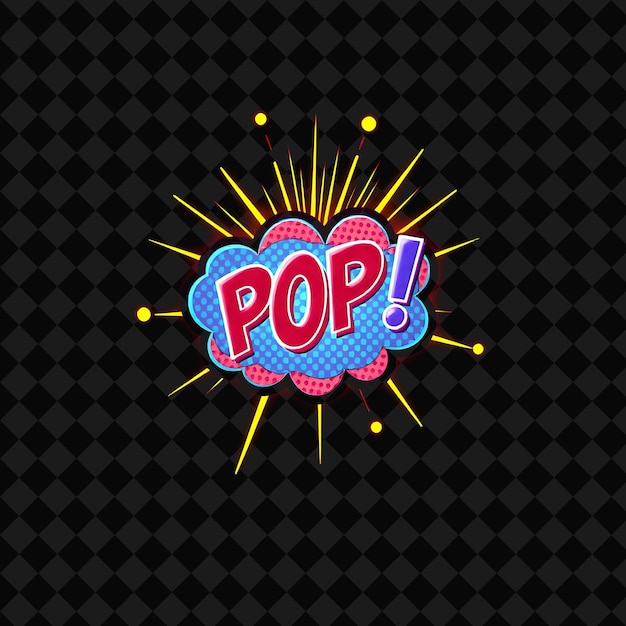 a colorful illustration of a logo for pop