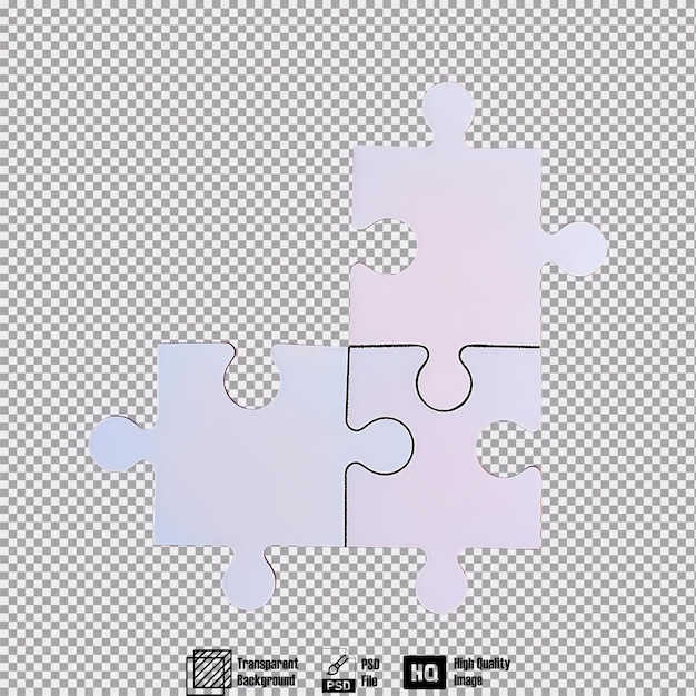 PSD colorful jigsaw puzzle pieces on plain background