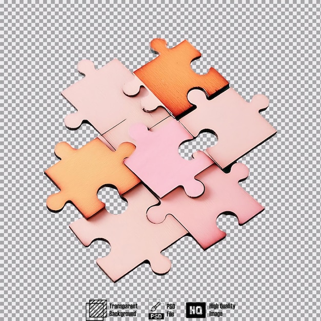 Colorful Jigsaw Puzzle Pieces On Plain Background