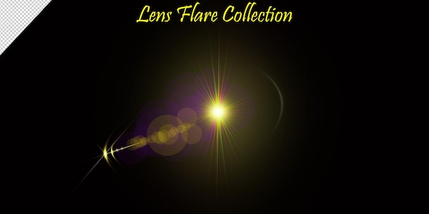 Colorful lens flare collection