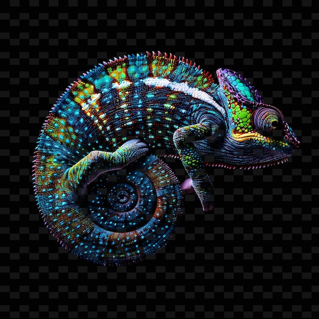 a colorful lizard with a colorful pattern on its head